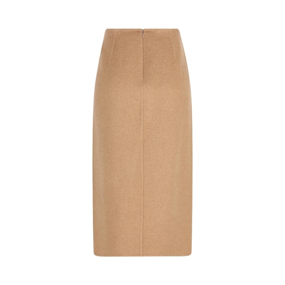 Max Mara Camel Hair Wool Wrap Skirt NWT Sz IT 42 44 - Picture 2 of 5